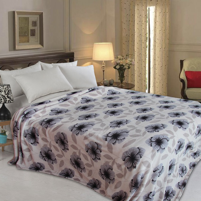 Primrose Hand Woven Throw Blanket, Full, Gray