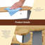 Ensemble de table de salle à manger avec 2 bancs, table de cuisine peu encombrante pour 4 personnes - Ensemble de table de salle à manger compacte 3 pièces pour cuisine / appartement / café-1207078955