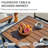 6 Pieces Patio Fauxwood Armrest Furniture Set With Thick Olefin Cushions-1021055661