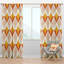 Mid-Century orange design - Rideau simple isolant avec passe-tringle-1590095046