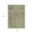 3' X 5' Sage And Beige Abstract Washable Indoor Outdoor Area Rug