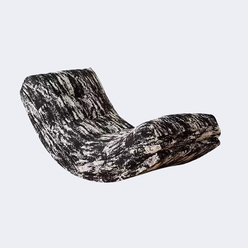 Chaise berçante en forme d'arc rétro