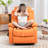 Living Room Single Comfy Faux Leather Recliners-461209434