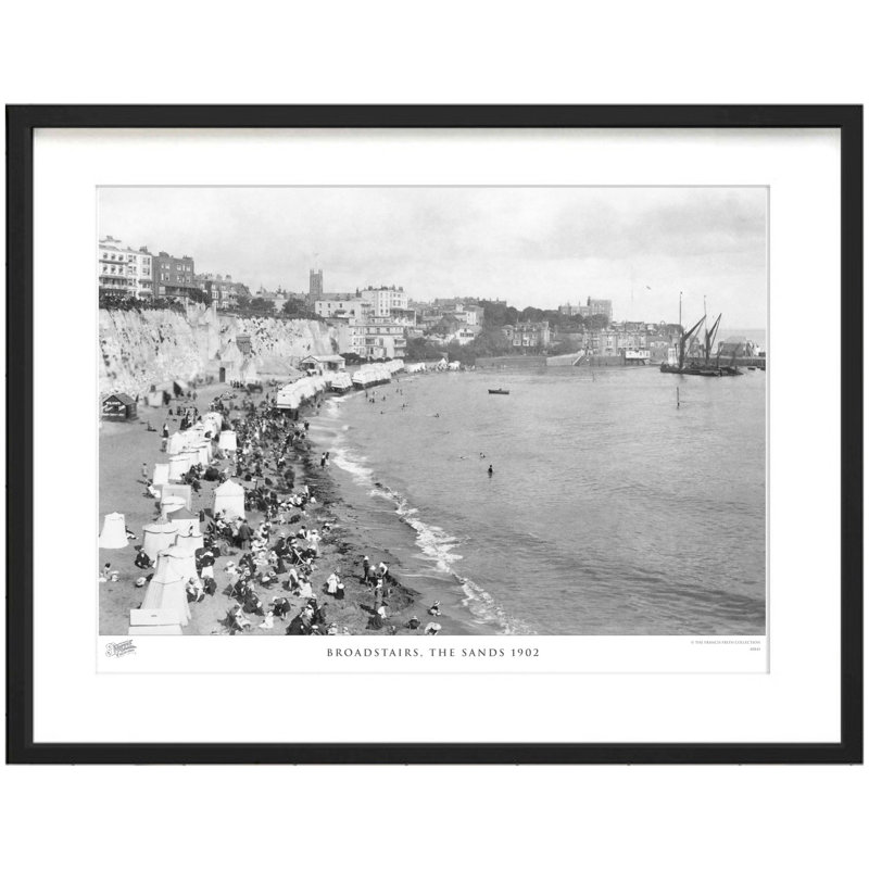 Broadstairs, The Sands 1902 - Single Picture Frame Print, 45cm H x 60cm W x 2.3cm D