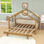 Lit simple en bois avec rails-922188981