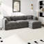 Canapé-lit en chenille moderne avec repose-pieds-1076184504-1076184510