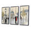 «Love In Paris I», ensemble de 3 toiles d'art encadrées traditionnelles-689983623-689983677
