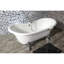 Baignoire sur pattes ovale en fonte 67 pouces Kingston Eden Aqua Brass-53108451