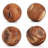 Atrell Handmade Decorative Teak Ball 10"