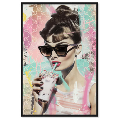 «Milkshake Icon Canvas Retro Glam» par Art Remedy