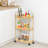 3-Tier Acrylic Shelf,Multi-functional Rolling Practical Rrolley,Flexible & Durable-112539632