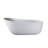 67-Inch Solid Surface Soaking Bathtub With Overflow For Bathroom