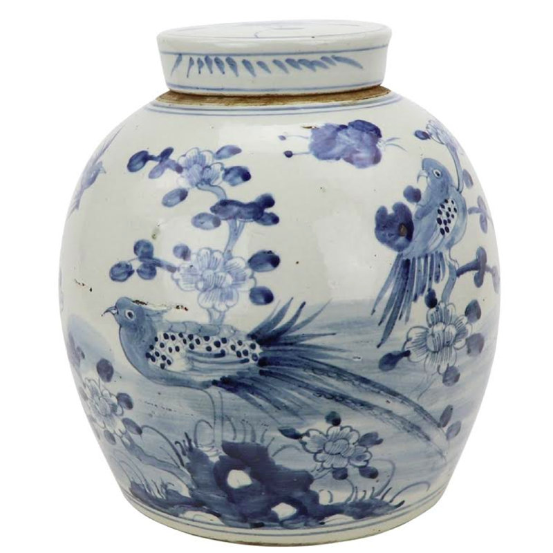 Handcrafted Porcelain China Ginger Jar