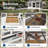 68" Large Wooden Chicken Coop With Run For 6-8 Hens, 4 Nesting Boxes