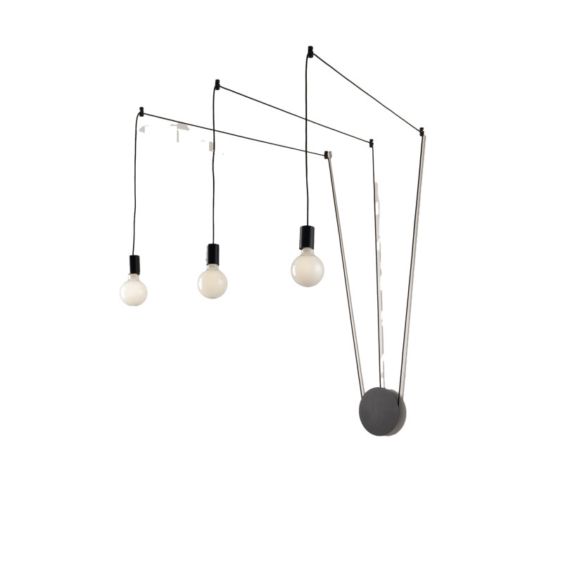 Camerone 3 - Light Black Geometric Pendant