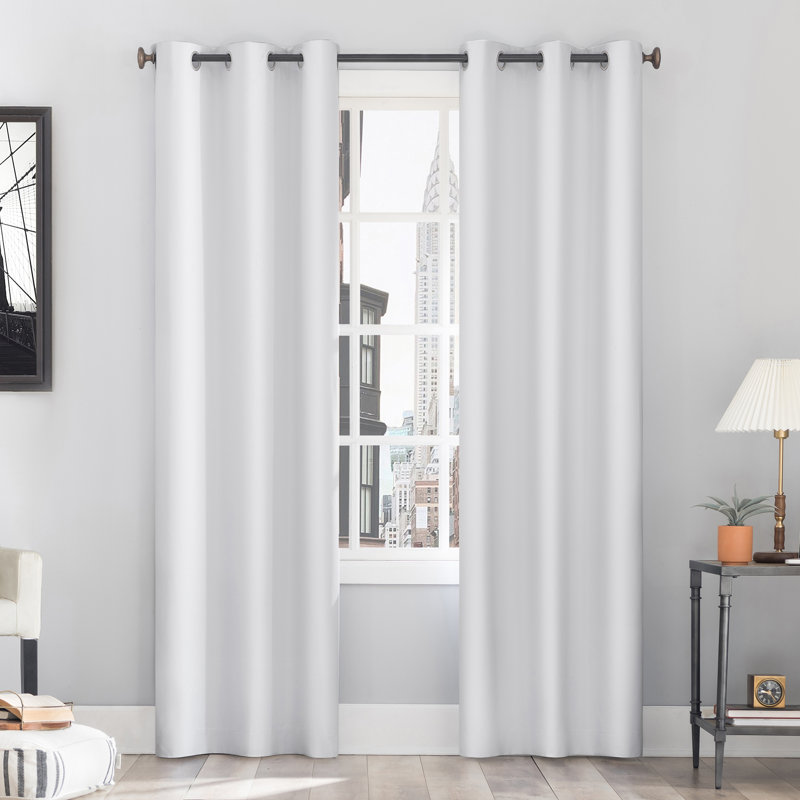 Thermal 100% Blackout Grommet Curtain Panel - Basics by Wayfair™, 40" W x 63" L, Olive Green