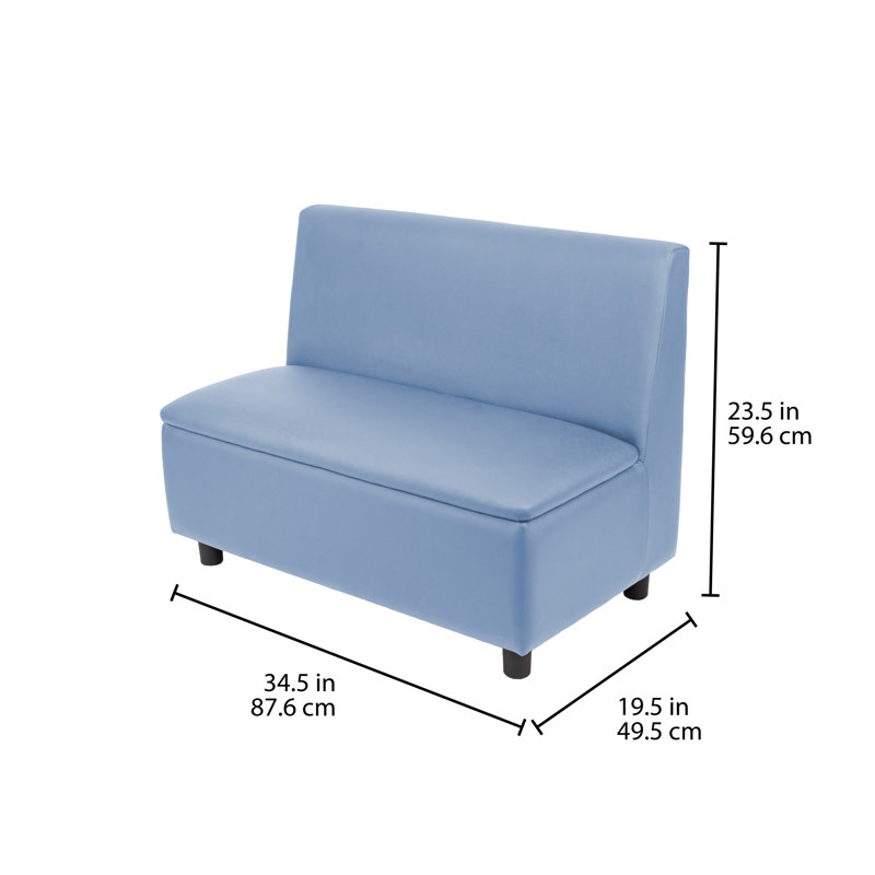 Ensemble de 2 canapés modulaires Kid Comfort - bleu poudre, Bleu poudre