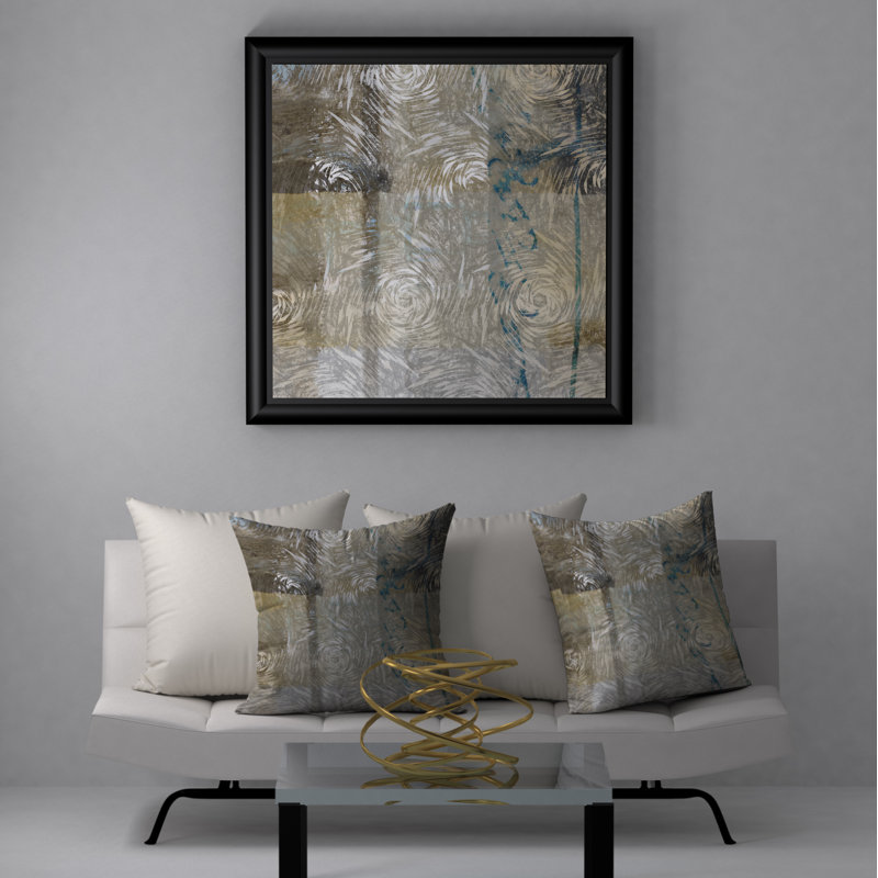 Housse de coussin décorative carrée fantastique Wealth, 24 po x 24 po