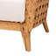 Fauteuil d'appoint bohémien en rotin naturel