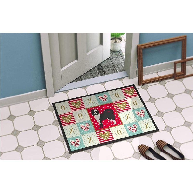 Tapis d'entrée antidérapant 27 po x 18 po Dilya