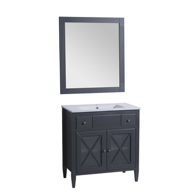 Postell 32'' Single Bathroom Vanity with Ceramic Top