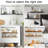 Floating Shelves For Wall, 36 Inches Wall Mounted Wood Shelves For Bathroom, Bedroom, Living Room, For Storage/Decor With 30Lbs Capacity - Rustic Brown,Set Of 3-124534138