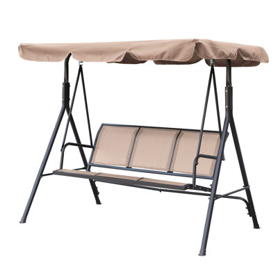 3 Person Porch Swing with Canopy