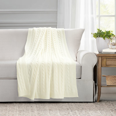 Paisely Knitted Throw Blanket
