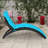 Outdoor Chaise Lounge , Cushion Included-374833099