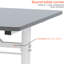 Bureau d'étude polyvalent et réglable en hauteur pour tous les âges, relevable à la main, fer et bois gris, support à double colonne, bureau pour petite maison stable, profondeur de 47,18 po, largeur réglable de 23,7 po et adultes-210156362-210156361