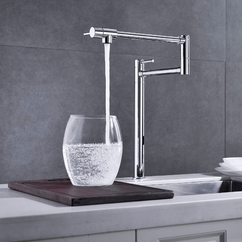 Pot Filler Faucet With Extension Shank, Chrome