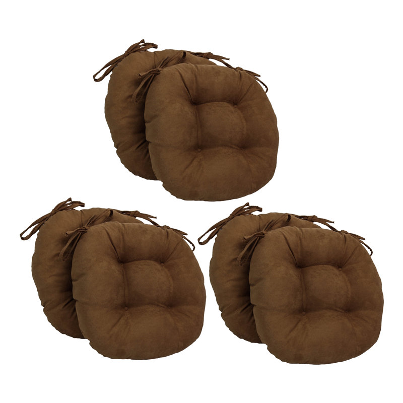 Outdoor 3.5'' Dining Chair Seat Cushion, Chocolate