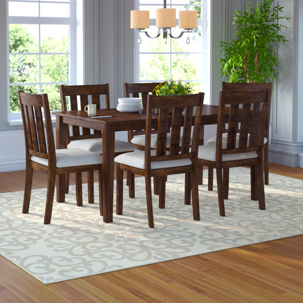 Charlton Home® Rhem Solid Wood Dining Set & Reviews | Wayfair