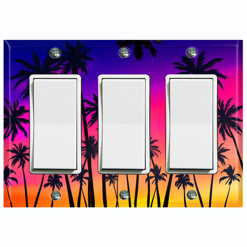 Plaque murale décorative / berçante Sunset Palm