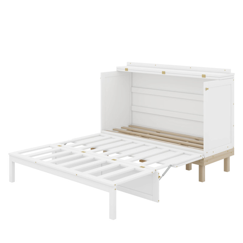 Queen Size Murphy Bed, White