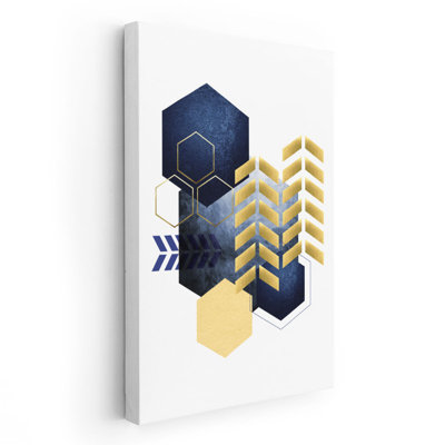 «Geometric Greek Odyssey 1», reproduction d'art sur toile