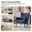 Fauteuil à oreilles transitionnel en chenille l 29,25 po Desilva-131101675