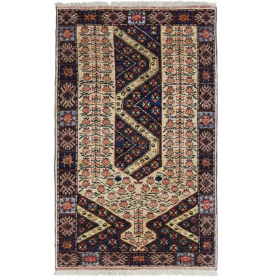 Chocolate Brown Prayer Design 3'0" x 4'10"