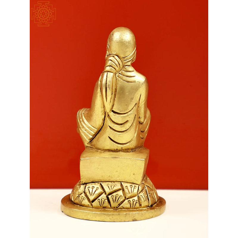 Petite sculpture en laiton 3 po Shidi Sai Baba