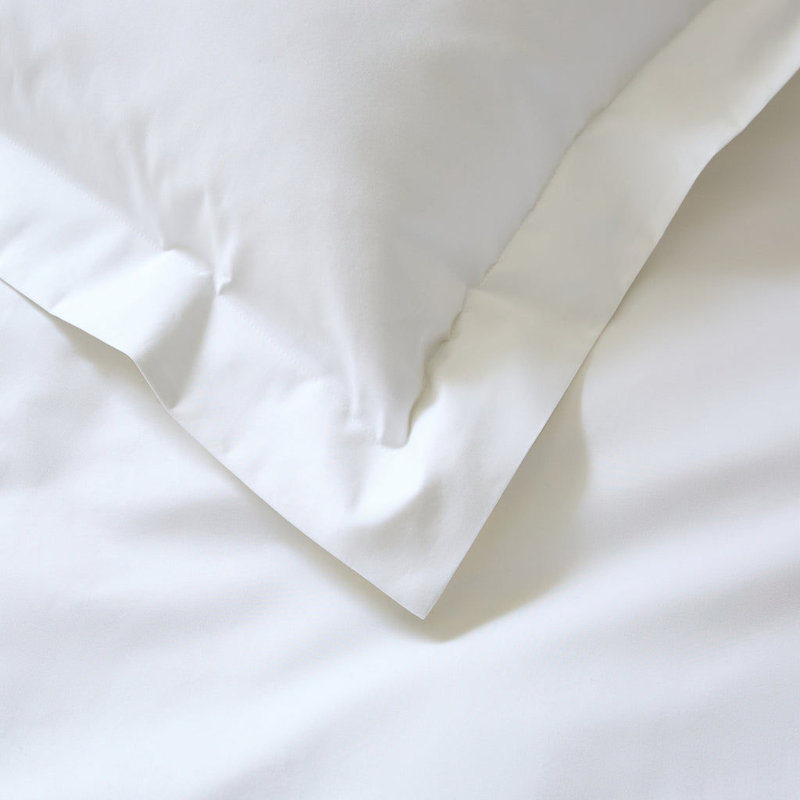 Frede White 1000 Thread Count Luxe Oxford Border Superking Pillowcase Pair