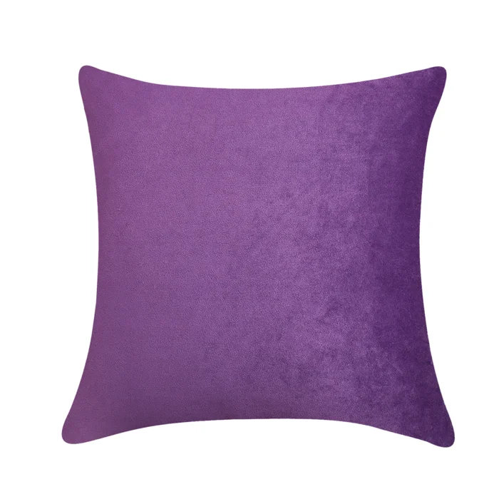 Housse de coussin carré en velours , Violet