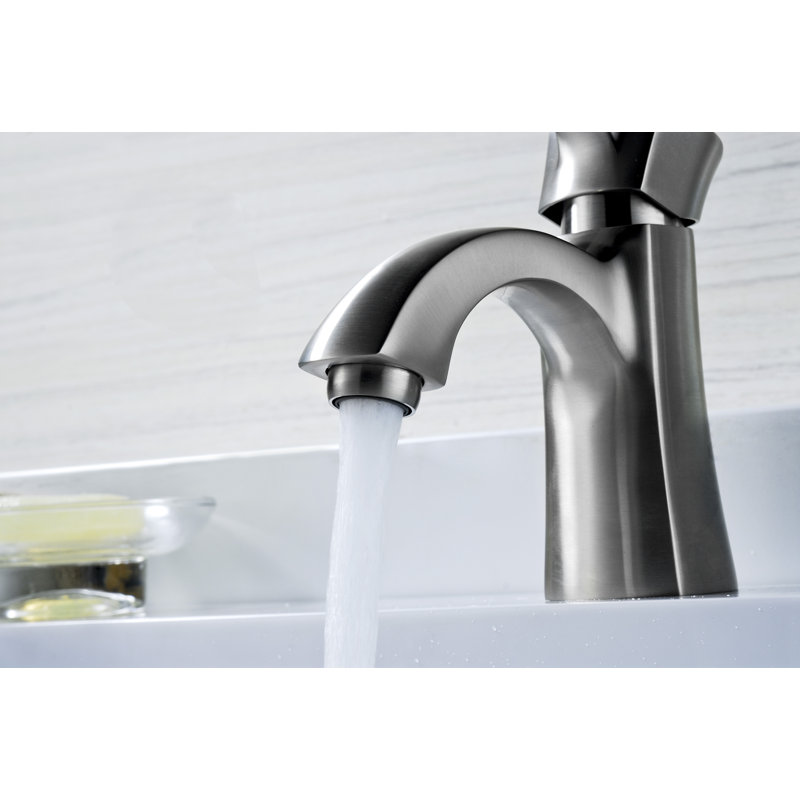Alto Single-handle Bathroom Faucet with Drain Assembly, Brushed Nickel