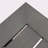 Modern Outdoor Aluminum Dining Bench, Dark Gray