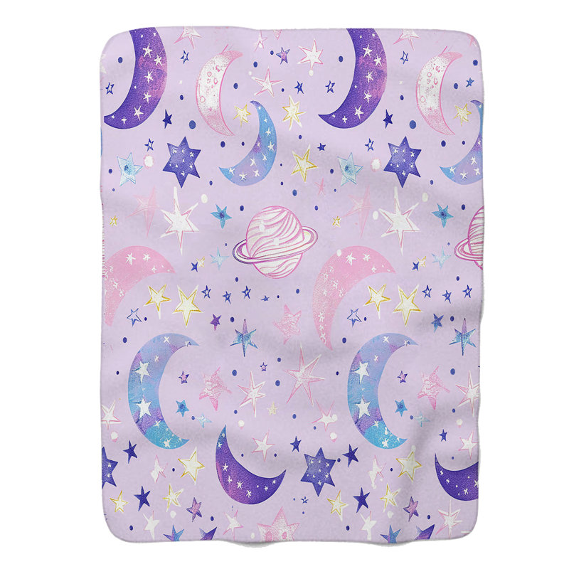 Art pastel pastel - couverture sherpa de qualité supérieure 1 pièce, Grand lit