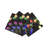 Xmas Tangle Black Rectangle Tabletop Set