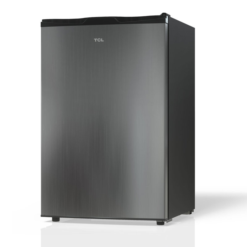 4.5 Cu. Ft. Compact Single Door Refrigerator Silver without Freezer, Silver
