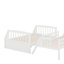 Lit simple superposé au dessus d'un lit double avec tiroirs et escalier de rangement-1529667493