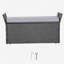 Banc de rangement extérieur PE Rotin 40Gal Deck Box