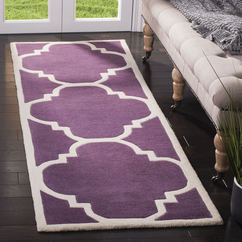 Carolene Hand Tufted Wool Geometric Rug, Runner 2'3" x 7'