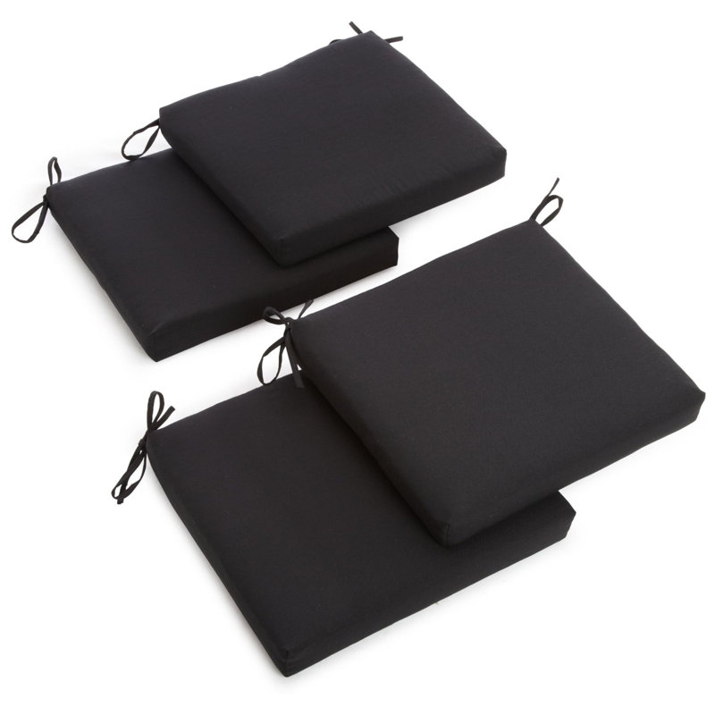 Outdoor 3'' Seat Cushion, Black